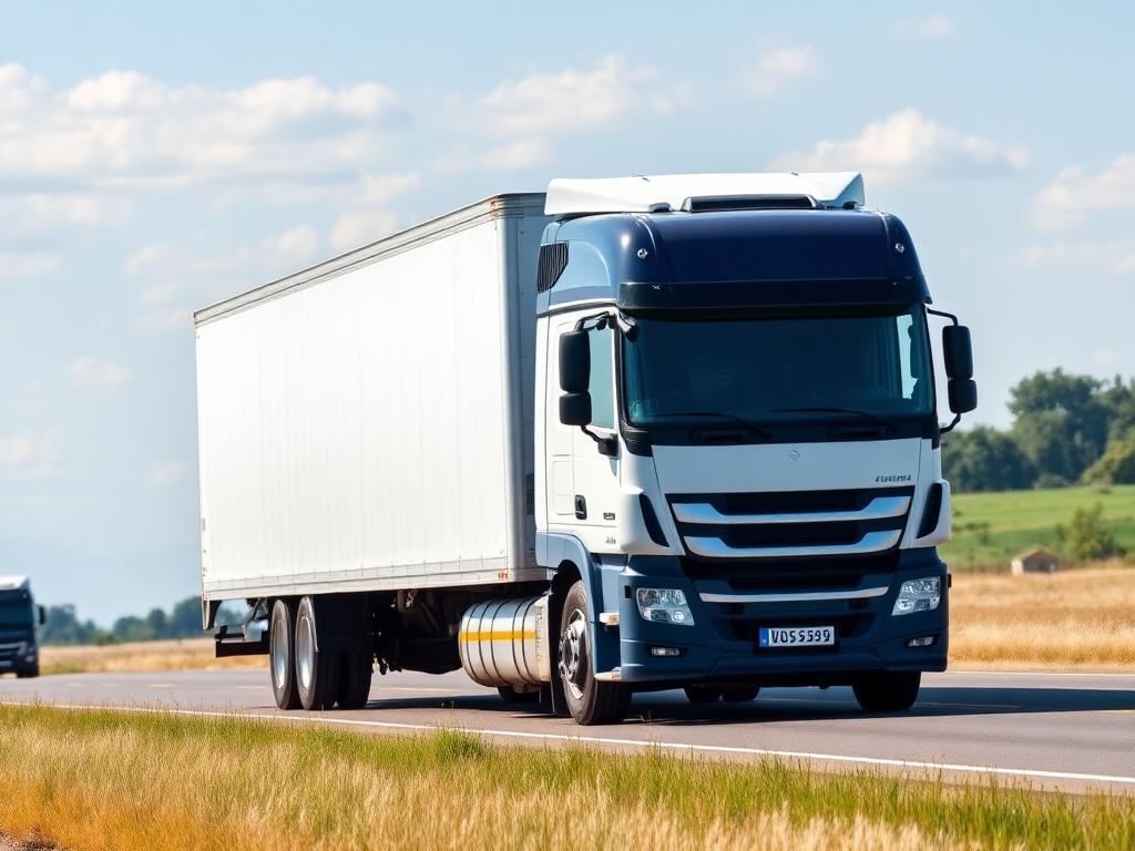 Lesedi Transport refrigerated truck on a rural route